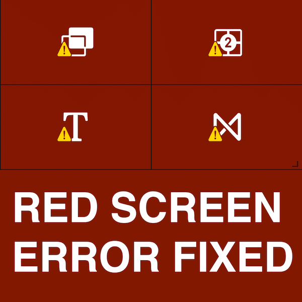 FCPx red screen error fixed