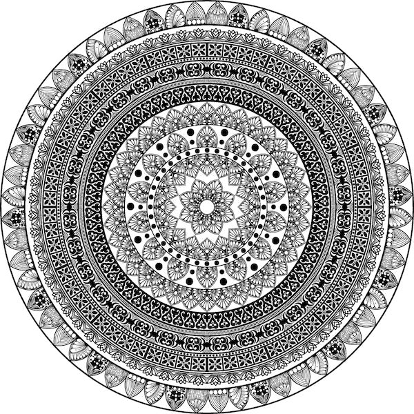 Learn To Draw Mandala Super Easy | Step By Step Tutorial